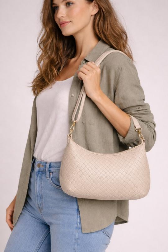 Sacs à bandoulière Maroquinerie Cognac ITALINA - RITELLE (CHERRY LEATHER) 4208 Efashion Paris