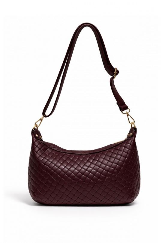 Sacs à bandoulière Maroquinerie Cognac ITALINA - RITELLE (CHERRY LEATHER) 4208 Efashion Paris