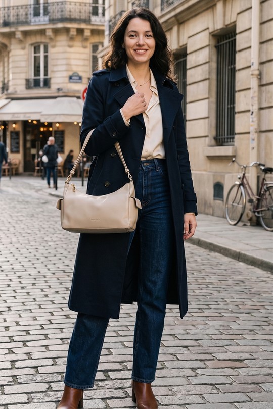 Sacs à main Maroquinerie Noir ITALINA - RITELLE (CHERRY LEATHER) 4216 Efashion Paris