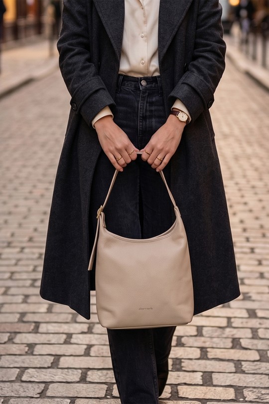 Sacs à main Maroquinerie Noir ITALINA - RITELLE (CHERRY LEATHER) 4214 Efashion Paris
