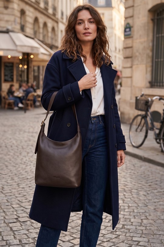Sacs à main Maroquinerie Noir ITALINA - RITELLE (CHERRY LEATHER) 4214 Efashion Paris