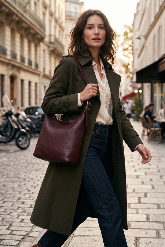 Sacs à main Maroquinerie Noir ITALINA - RITELLE (CHERRY LEATHER) 4214 Efashion Paris