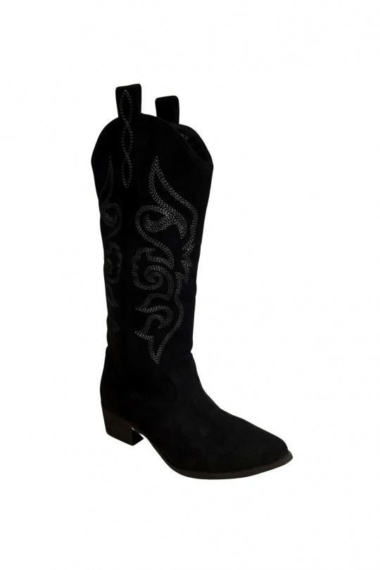 Boots Shoes Black SAS ANOUSHKA WC98 Efashion Paris