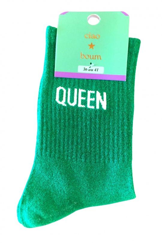 Collants & Chaussettes Femme Vert pomme SAS ANOUSHKA B06QUEEN Efashion Paris