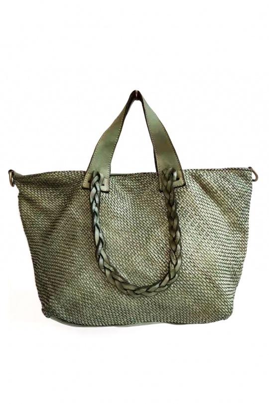 Tote bags Bags Khaki SAS ANOUSHKA 2078 Efashion Paris