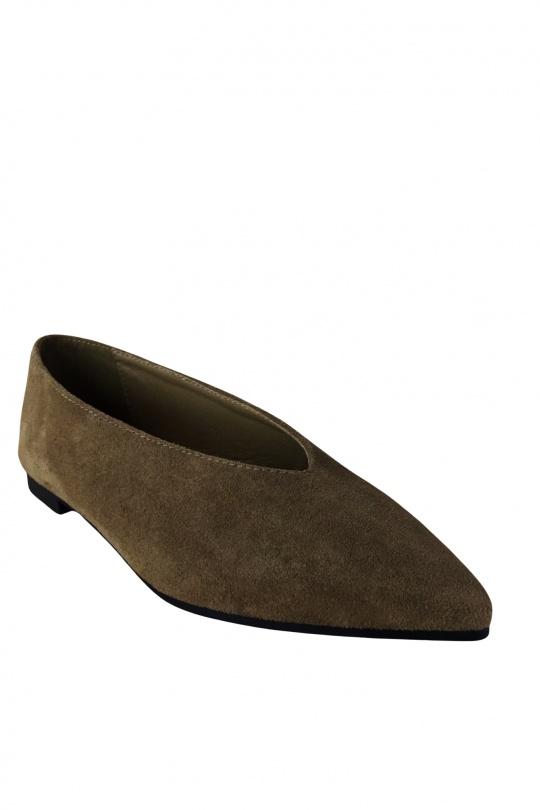 Ballet pumps Shoes Taupe SAS ANOUSHKA 83AK Efashion Paris