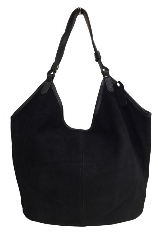 Cabas Maroquinerie Noir SAS ANOUSHKA 9062 Efashion Paris