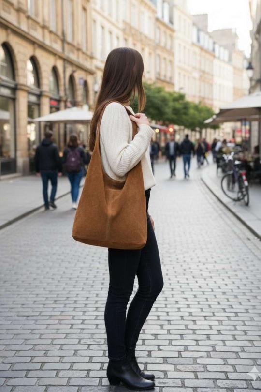 Cabas Maroquinerie Camel SAS ANOUSHKA 240303 Efashion Paris