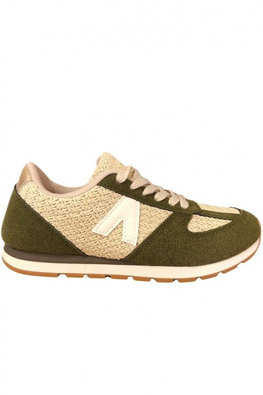 Baskets Chaussures Kaki SAS ANOUSHKA NB12 Efashion Paris