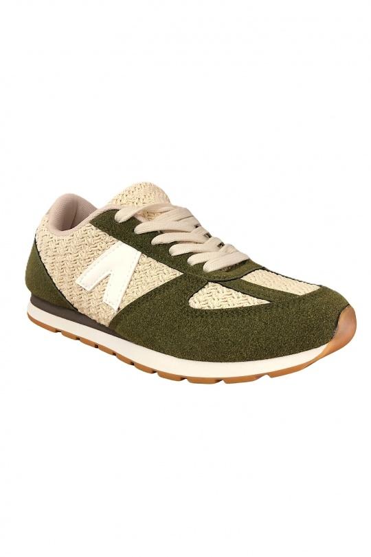 Baskets Chaussures Kaki SAS ANOUSHKA NB12 Efashion Paris