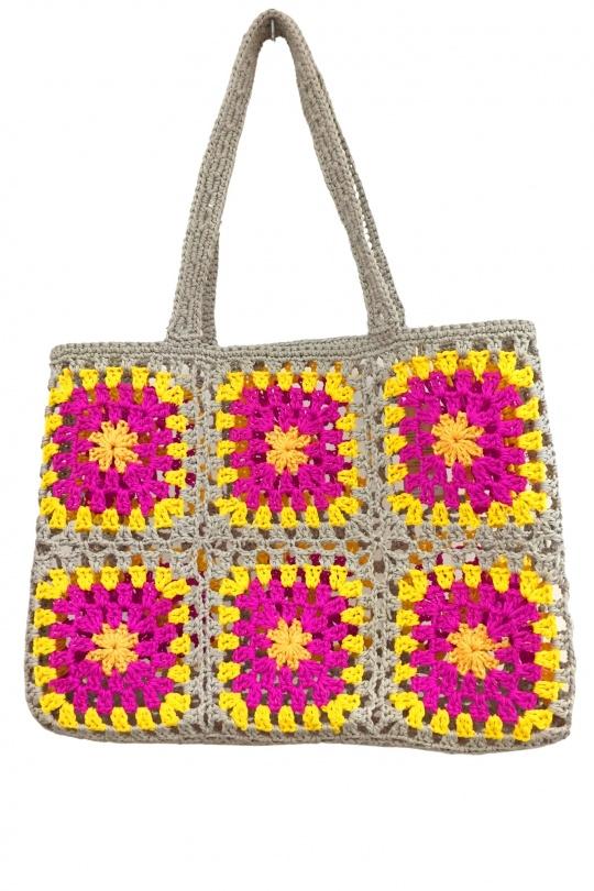 Cabas Maroquinerie Fuschia SAS ANOUSHKA C20031 Efashion Paris