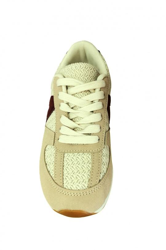 Baskets Chaussures Beige SAS ANOUSHKA NB12 Efashion Paris