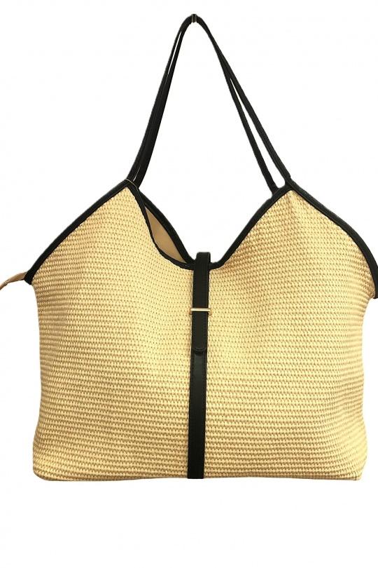 Cabas Maroquinerie Camel SAS ANOUSHKA 492 Efashion Paris