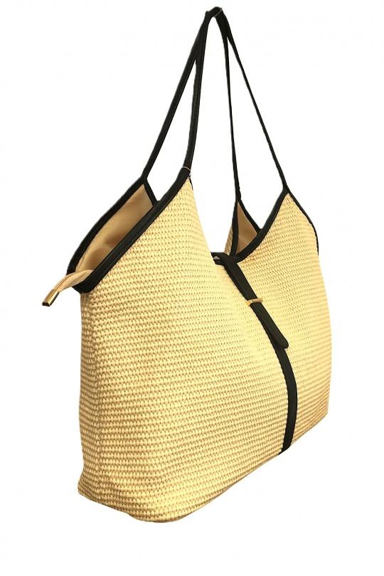 Cabas Maroquinerie Camel SAS ANOUSHKA 492 Efashion Paris