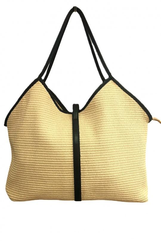 Cabas Maroquinerie Camel SAS ANOUSHKA 492 Efashion Paris