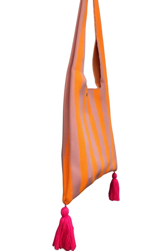 Cabas Maroquinerie Camel/noir SAS ANOUSHKA 26001 Efashion Paris