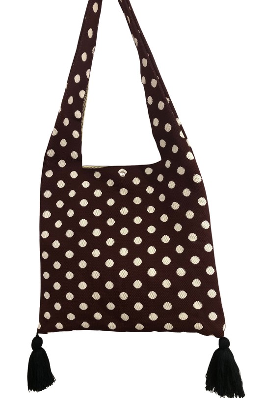 Cabas Maroquinerie Blanc/noir SAS ANOUSHKA 26003 Efashion Paris