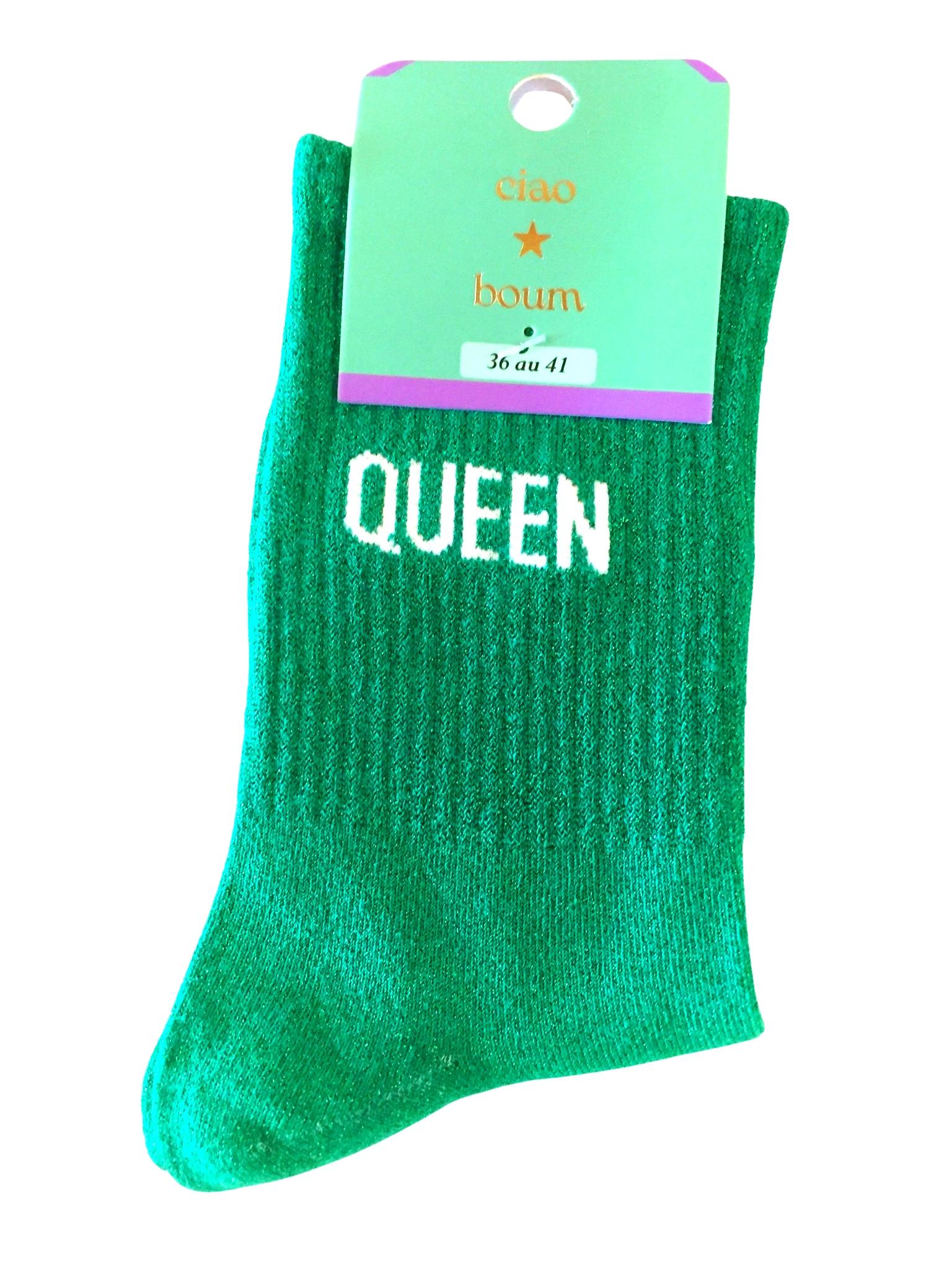 Collants & Chaussettes Femme Vert pomme SAS ANOUSHKA B06QUEEN #c Efashion Paris