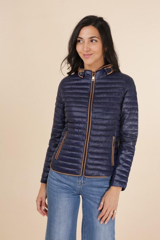 Doudounes Femme Bleu marine Lucene 22030 Efashion Paris