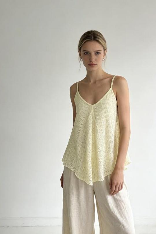 Débardeurs Femme Jaune Lucene 83476 Efashion Paris