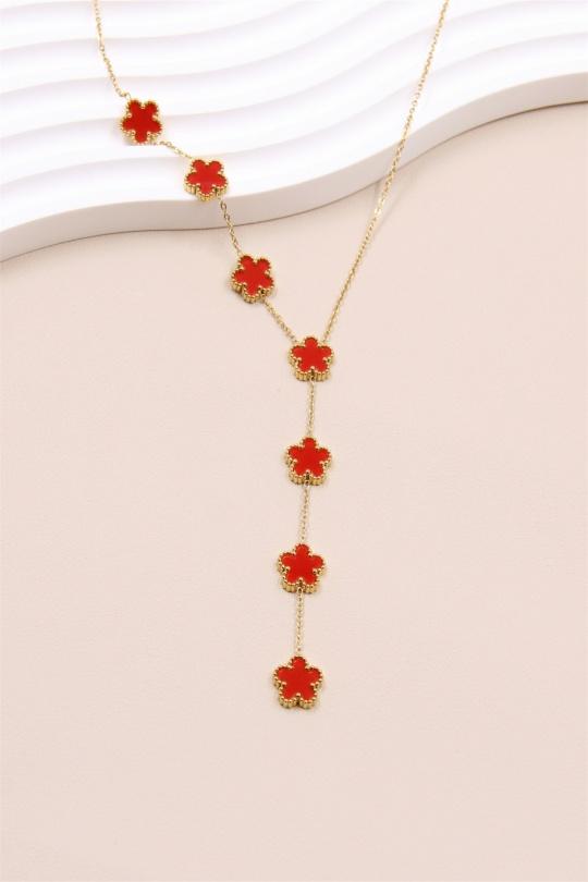 Necklaces Accessories Red BELLISSIMA 193COL35 Efashion Paris