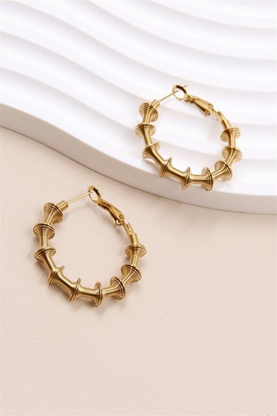 Earrings Accessories Gold BELLISSIMA 193BO07 Efashion Paris