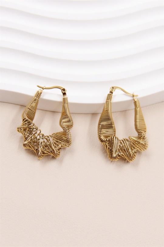 Earrings Accessories Gold BELLISSIMA 193BO09 Efashion Paris