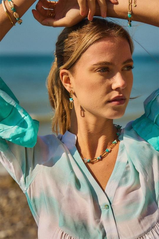 Parures Accessoires Turquoise BELLISSIMA 196PAR34 Efashion Paris