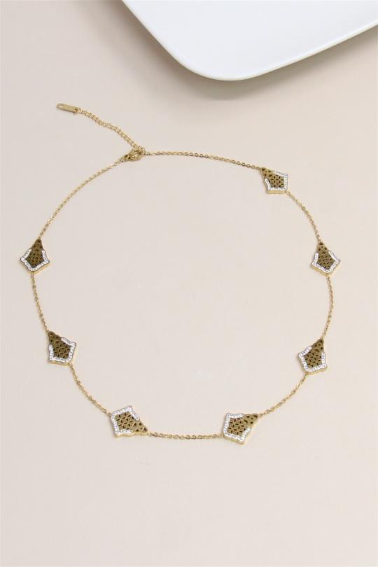 Colliers Accessoires Doré BELLISSIMA 199COL17 Efashion Paris