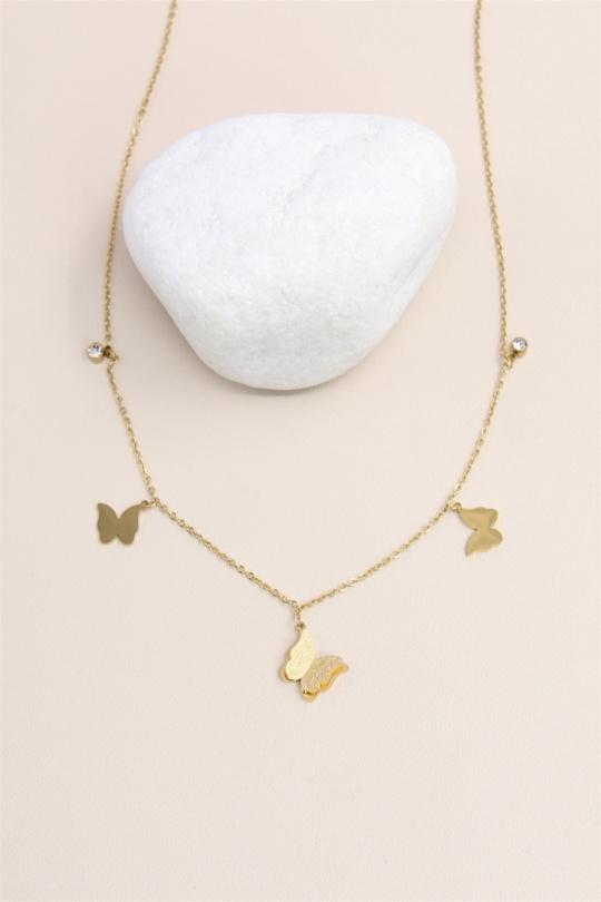 Colliers Accessoires Doré BELLISSIMA 199COL23 Efashion Paris