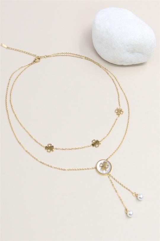 Colliers Accessoires Doré BELLISSIMA 199COL27 Efashion Paris