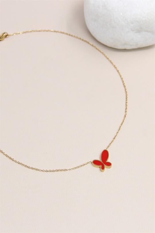 Colliers Accessoires Rouge BELLISSIMA 199COL30 Efashion Paris