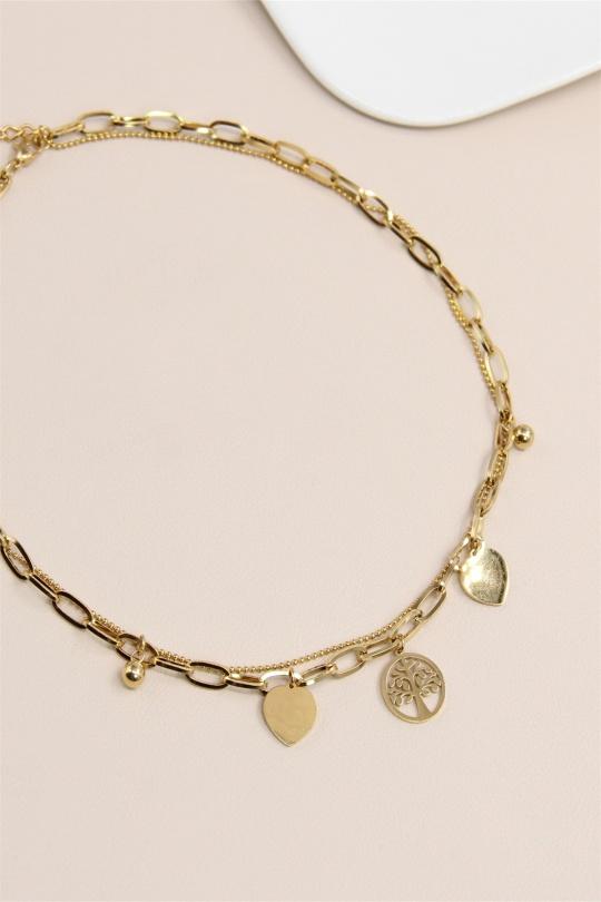 Colliers Accessoires Doré BELLISSIMA 199COL39 Efashion Paris