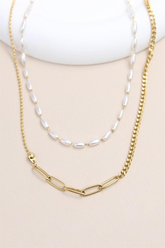 Collares Complementos Gold BELLISSIMA 203COL09 Efashion Paris