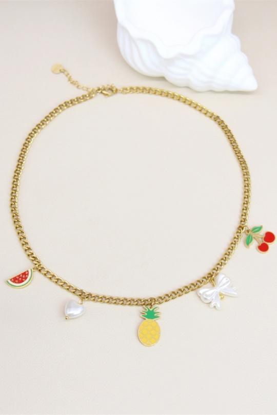 Colliers Accessoires Doré BELLISSIMA 209COL27 Efashion Paris