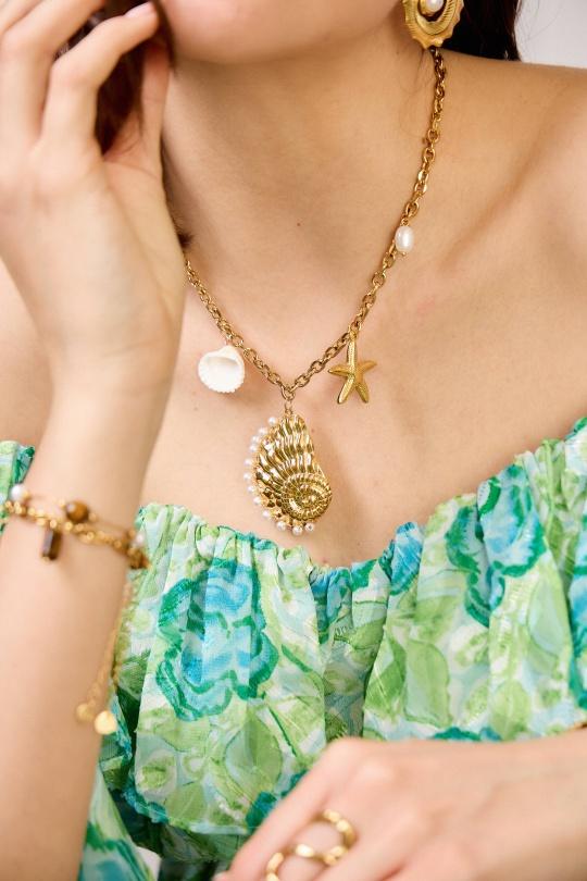 Colliers Accessoires Doré BELLISSIMA 209COL30T Efashion Paris