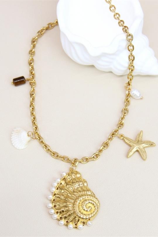 Colliers Accessoires Doré BELLISSIMA 209COL30T Efashion Paris