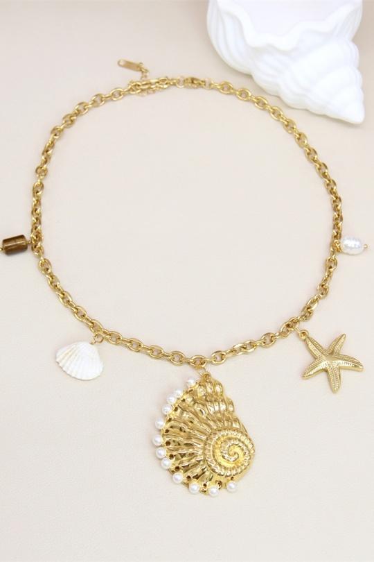 Colliers Accessoires Doré BELLISSIMA 209COL30T Efashion Paris