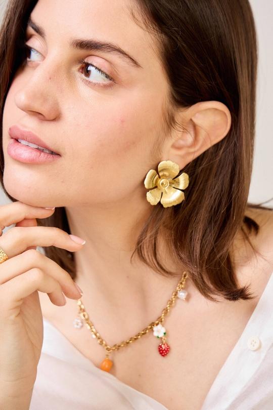 Colliers Accessoires Rouge BELLISSIMA 209COL28 Efashion Paris