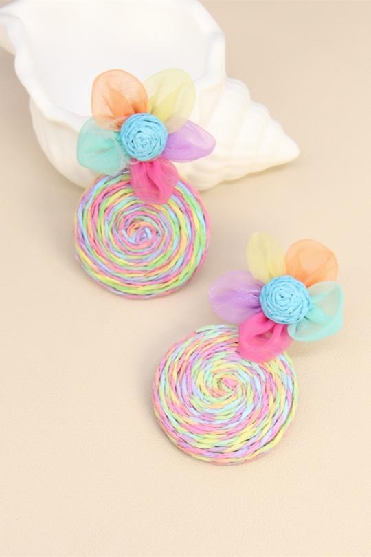 Boucles d'oreilles Accessoires Orange BELLISSIMA 209BO8T Efashion Paris