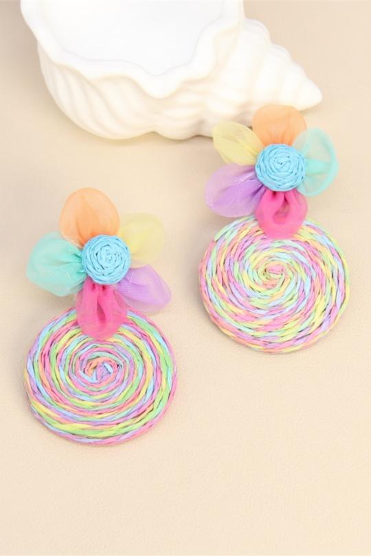 Boucles d'oreilles Accessoires Orange BELLISSIMA 209BO8T Efashion Paris