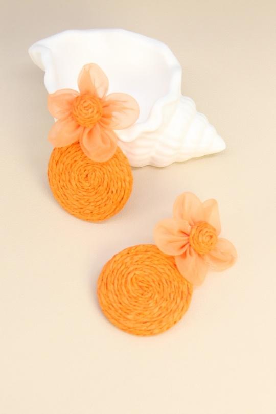 Boucles d'oreilles Accessoires Orange BELLISSIMA 209BO8T Efashion Paris