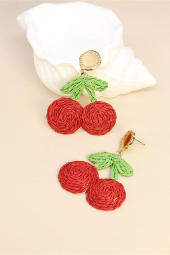 Earings Accessories Red BELLISSIMA 209BO12T Efashion Paris