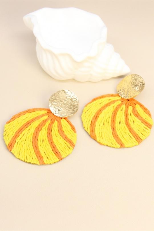 Boucles d'oreilles Accessoires Jaune BELLISSIMA 209BO14T Efashion Paris