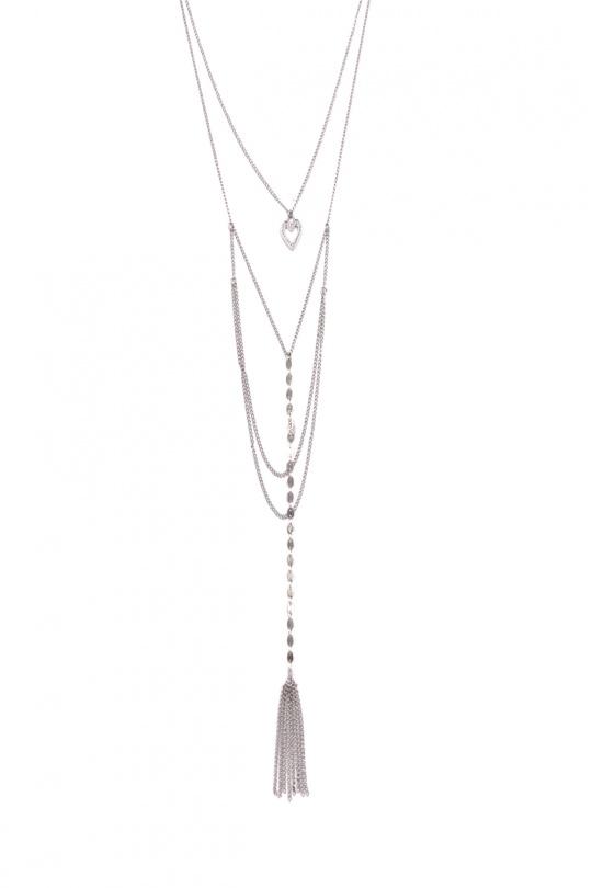 Necklaces Accessories Silver BELLISSIMA 86COL12 Efashion Paris
