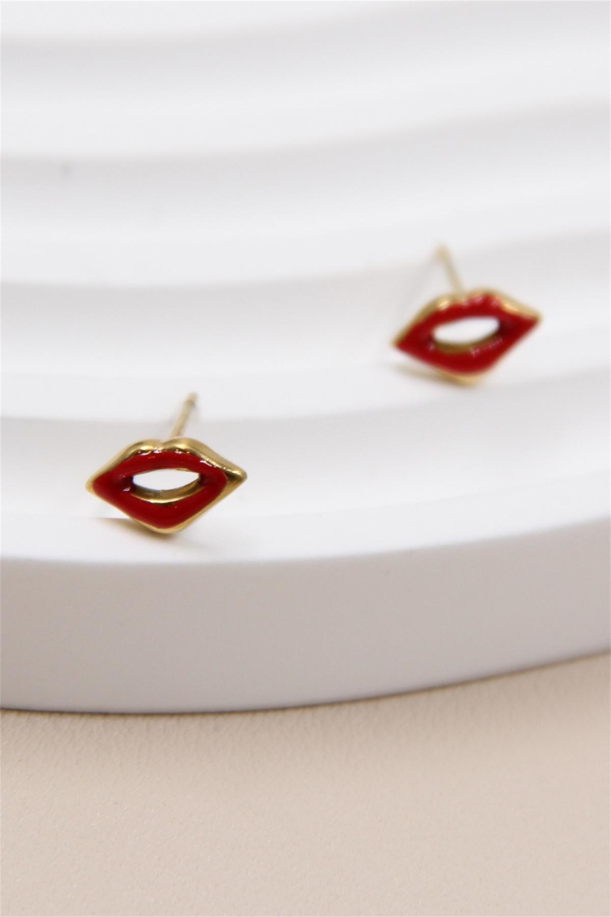Boucles d'oreilles Accessoires Rouge BELLISSIMA 193BO11 #c Efashion Paris