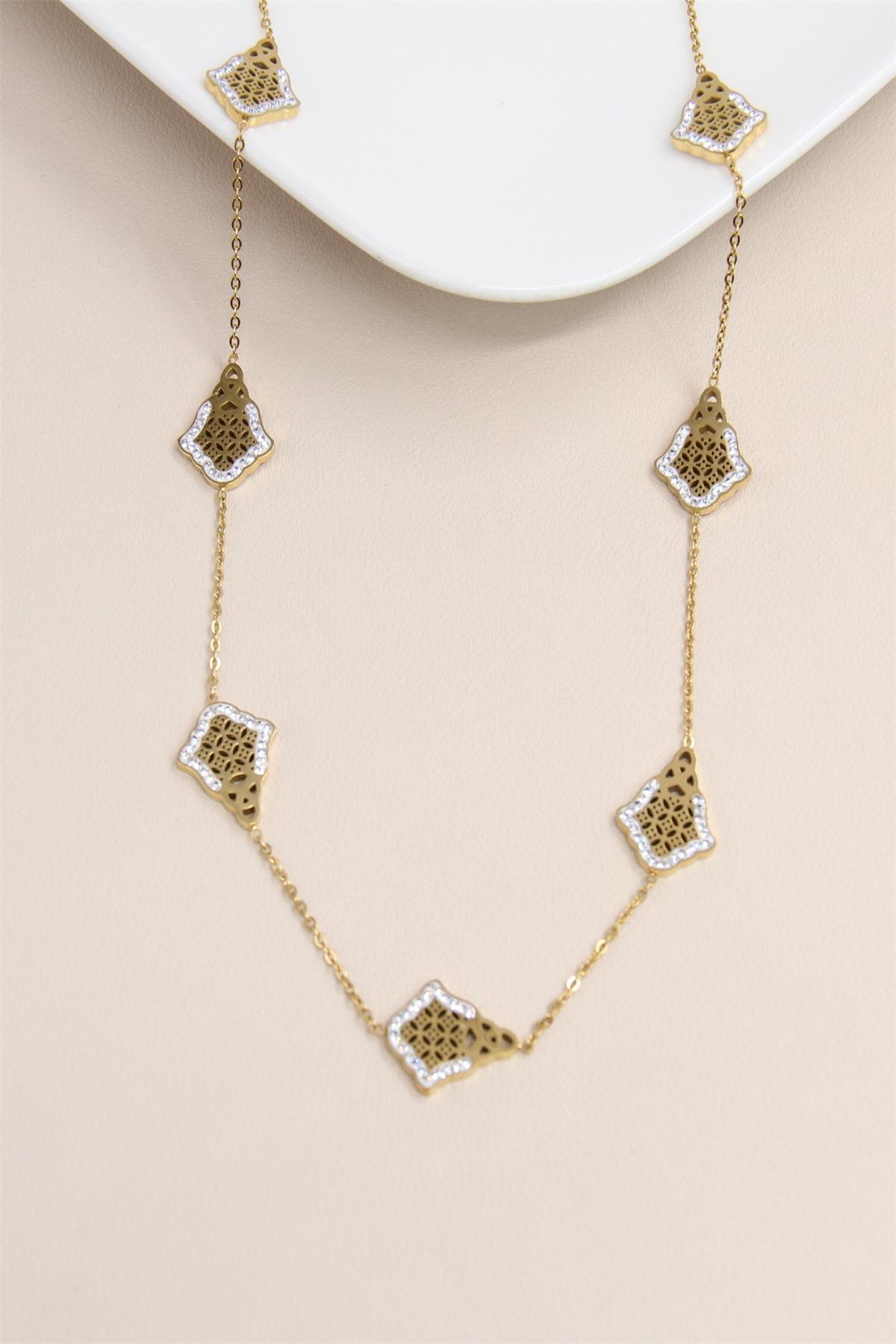 Colliers Accessoires Doré BELLISSIMA 199COL17 #c Efashion Paris
