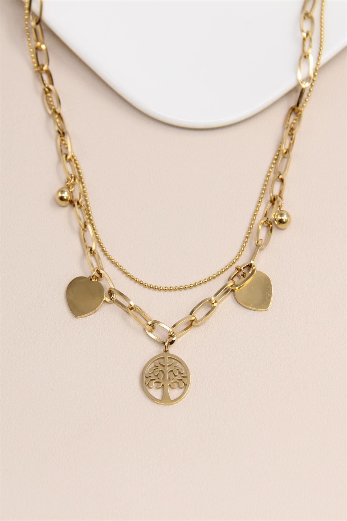 Colliers Accessoires Doré BELLISSIMA 199COL39 #c Efashion Paris