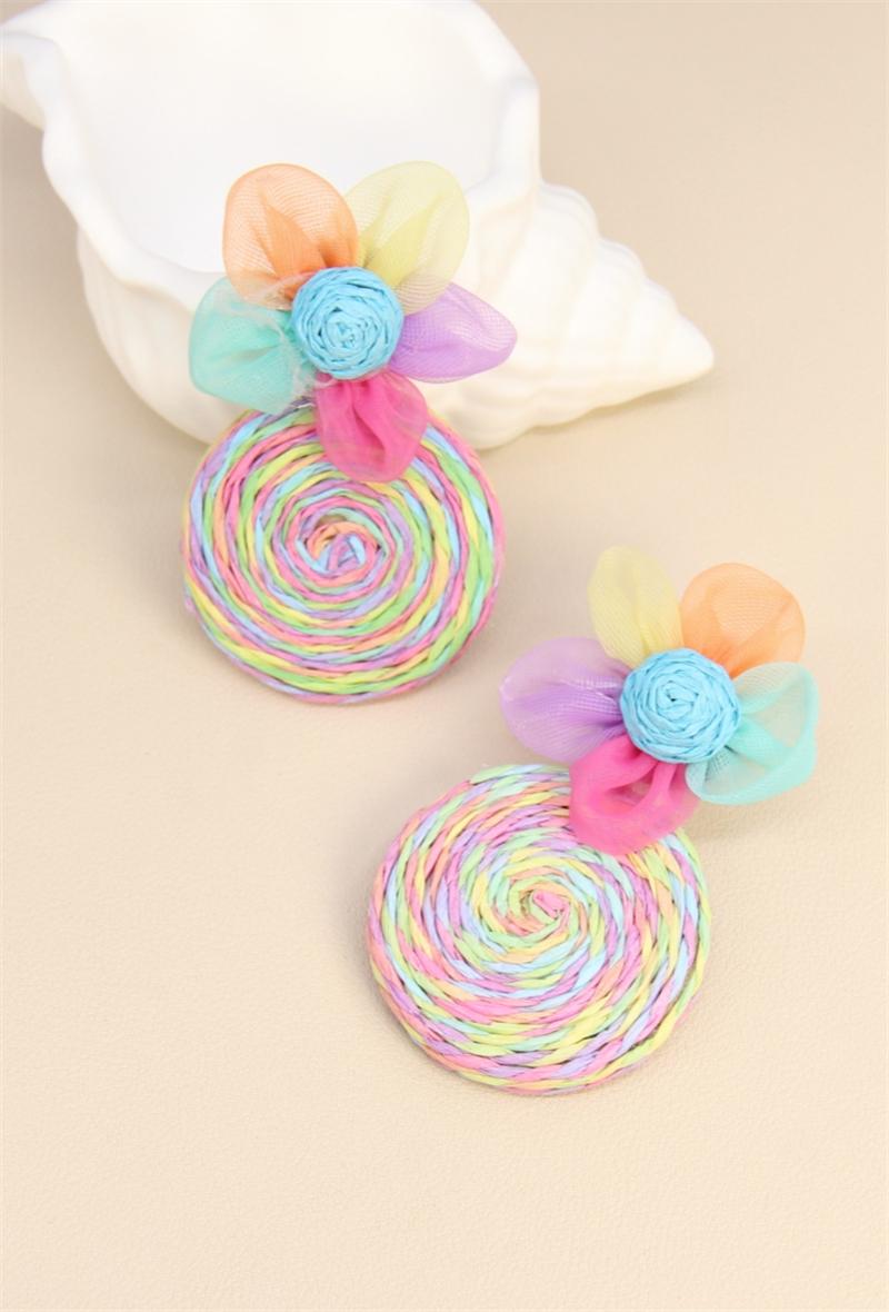Boucles d'oreilles Accessoires Orange BELLISSIMA 209BO8T #c Efashion Paris