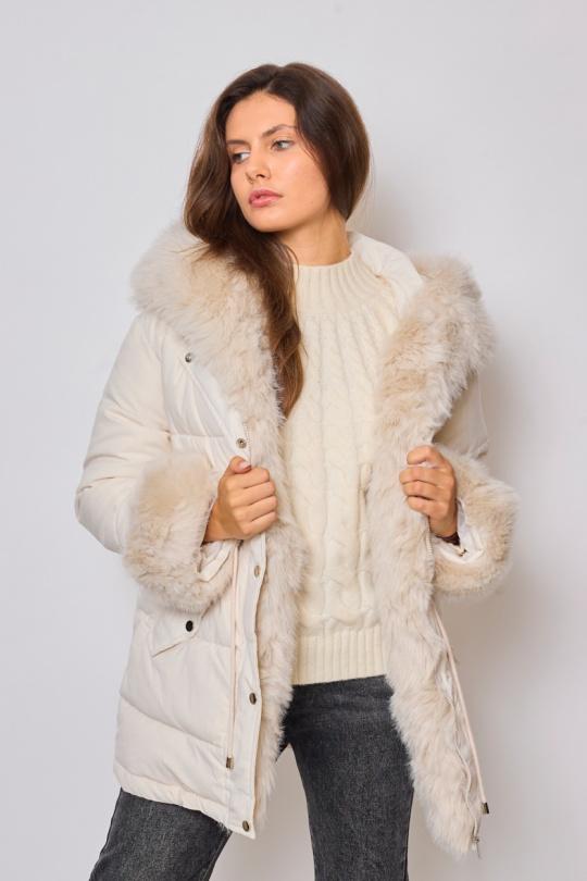 Doudounes Femme Ecru Lucky J RD9168 Efashion Paris